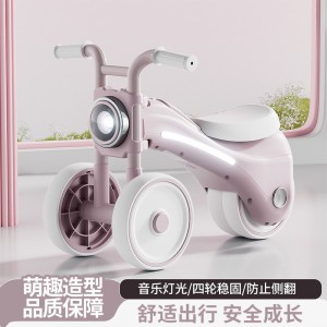 2025新款儿童三轮车脚踏车新款童车男女宝宝自行车滑行音乐玩具车