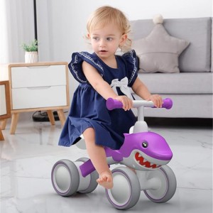 恐龙滑行车儿童平衡车1一3岁宝宝滑行车四轮无脚踏滑步车滑滑车溜溜车