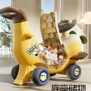 四合一香蕉飞机学步车宝宝助步可坐玩具遛娃神器香蕉车1岁