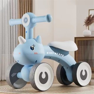New children's balance bike 1-3-6 year old four-wheel scooter, male and female baby glider walker, ride on the bike