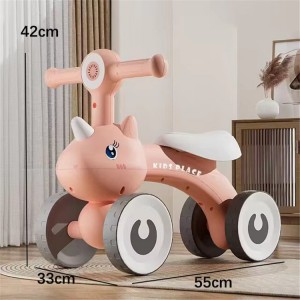 New children's balance bike 1-3-6 year old four-wheel scooter, male and female baby glider walker, ride on the bike