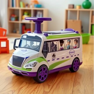 新款滑步防侧翻带音乐可坐可骑溜溜车定制儿童滑行车汽车滑行车