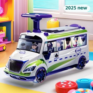 新款滑步防侧翻带音乐可坐可骑溜溜车定制儿童滑行车汽车滑行车