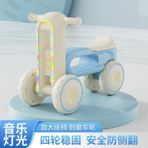 儿童平衡车1-3岁宝宝学步车无脚踏滑步车小孩四轮滑行溜溜玩具车