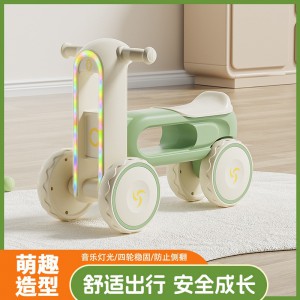 儿童平衡车1-3岁宝宝学步车无脚踏滑步车小孩四轮滑行溜溜玩具车