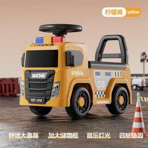 儿童扭扭车手推消防车男女1到3岁防侧翻可坐溜溜车汽车厂家