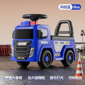 儿童扭扭车手推消防车男女1到3岁防侧翻可坐溜溜车汽车厂家