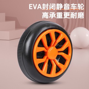 儿童新款四轮滑行车男女孩宝宝可坐防侧翻带音乐灯光静音轮玩具车