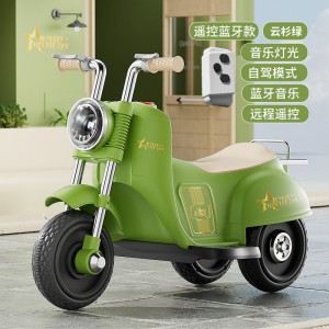 Children&#039;s three-wheeled electric car, boy and girl, baby yo-yo, children can ride, electric toy car