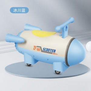 飞机溜溜车2岁儿童男女卡通宝宝玩具静音轮防侧翻滑行车益智