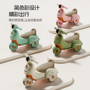 新款木兰滑行车1-3岁可推可滑平衡车宝宝儿童男孩女孩三轮平衡车