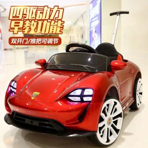 儿童滑行车四轮滑行汽车宝宝玩具车可坐人男女小孩带推把摇摆车