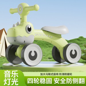 children's balance scooter, no pedals, 1-3 year old baby scooter, baby scooter, baby walker, roller scooter, four wheels