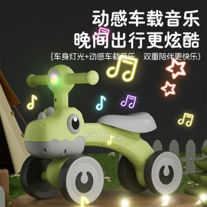 children's balance scooter, no pedals, 1-3 year old baby scooter, baby scooter, baby walker, roller scooter, four wheels