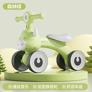 children's balance scooter, no pedals, 1-3 year old baby scooter, baby scooter, baby walker, roller scooter, four wheels
