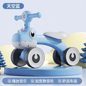 children's balance scooter, no pedals, 1-3 year old baby scooter, baby scooter, baby walker, roller scooter, four wheels