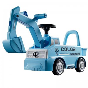 挖掘机儿童可坐人可骑挖土机大号玩具男孩1到3岁扭扭车滑行工程车