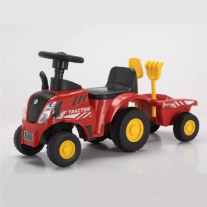 新款宝宝大号仿真拖拉机滑行车带斗 手动工程车送铲子适合1-4岁宝