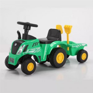 新款宝宝大号仿真拖拉机滑行车带斗 手动工程车送铲子适合1-4岁宝