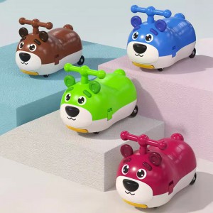 New pencil peanut car baby scooter anti-rollover kid skating toy car Internet celebrity children's scooter