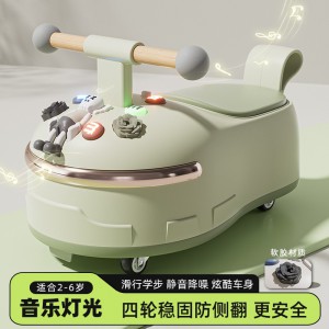 儿童花生车 扭扭车1-5岁男女孩宝宝滑行车防侧翻带灯光音乐平衡车