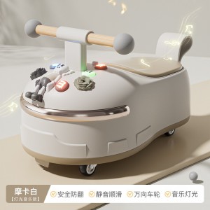儿童花生车 扭扭车1-5岁男女孩宝宝滑行车防侧翻带灯光音乐平衡车
