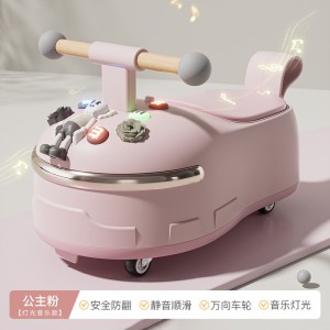 儿童花生车 扭扭车1-5岁男女孩宝宝滑行车防侧翻带灯光音乐平衡车