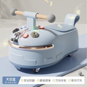 儿童花生车 扭扭车1-5岁男女孩宝宝滑行车防侧翻带灯光音乐平衡车
