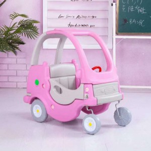儿童游戏玩具车淘气堡公主车塑料四轮滑行助力学步车幼儿园小房车
