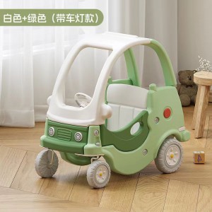 儿童游戏玩具车淘气堡公主车塑料四轮滑行助力学步车幼儿园小房车