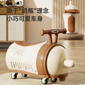奶瓶滑行车儿童1-3岁宝宝男女妞妞防侧翻溜溜可坐花生扭扭车玩具