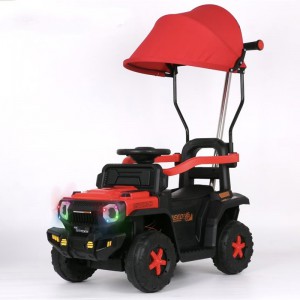 儿童带篷滑行车可滑行可电动1-12岁宝宝男女孩宝宝可坐四轮沙滩车