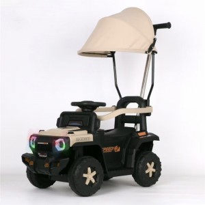 儿童带篷滑行车可滑行可电动1-12岁宝宝男女孩宝宝可坐四轮沙滩车