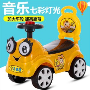 儿童滑行车扭扭车蜜蜂童车溜溜车奶粉婚纱赠品音乐+七色灯光