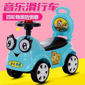 儿童滑行车扭扭车蜜蜂童车溜溜车奶粉婚纱赠品音乐+七色灯光