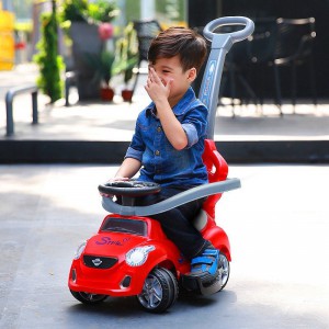 宝宝溜溜车滑行车 带音乐手推车 四轮学步车 儿童扭扭车