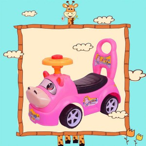 宝宝学步滑行车 带靠背萌版河马车 儿童滑行玩具车