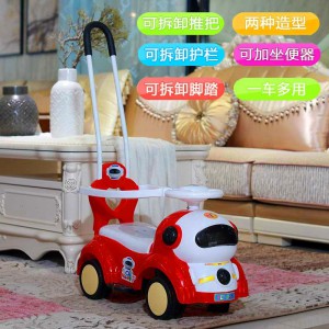 scooter four-wheel yo-yo scooter 1-3 year old child walker toy car with push handle kids scooter