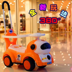 scooter four-wheel yo-yo scooter 1-3 year old child walker toy car with push handle kids scooter