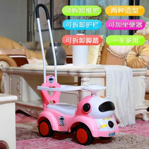 scooter four-wheel yo-yo scooter 1-3 year old child walker toy car with push handle kids scooter