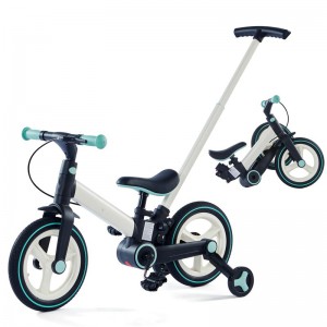 儿童1-3岁带推手柄的幼儿自行车6合1推自行车平衡自行车男女孩带刹车和