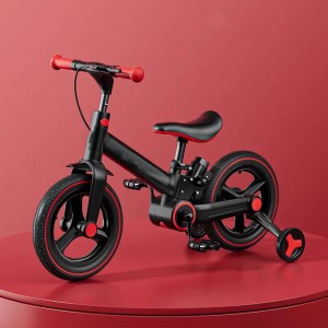 儿童1-3岁带推手柄的幼儿自行车6合1推自行车平衡自行车男女孩带刹车和