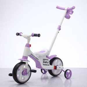 儿童三轮车脚踏车小孩手推一岁骑单车幼儿宝宝脚蹬自行车轻便