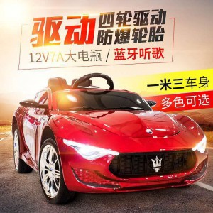儿童电动车四轮汽车遥控玩具车电动车 儿童 玩具车可坐人电动童车