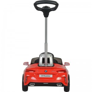 酷炫儿童车 带手柄红色白色 推把电动车 儿童电动推把汽车