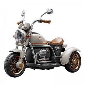 儿童电动摩托车三轮车男女孩宝宝电瓶车小孩可坐人充电遥控玩具车