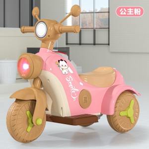儿童电动摩托车男女孩宝宝电瓶车三轮车小孩可坐人充电遥控玩具车
