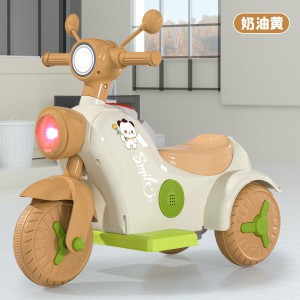 儿童电动摩托车男女孩宝宝电瓶车三轮车小孩可坐人充电遥控玩具车
