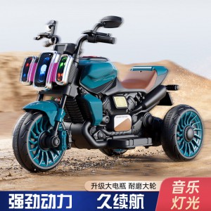 新款儿童电动摩托车男女宝宝可坐三轮车款充电户外骑行电瓶三轮车
