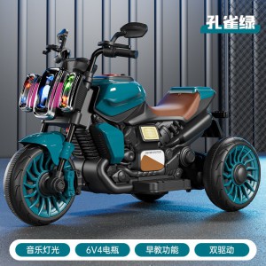 新款儿童电动摩托车男女宝宝可坐三轮车款充电户外骑行电瓶三轮车